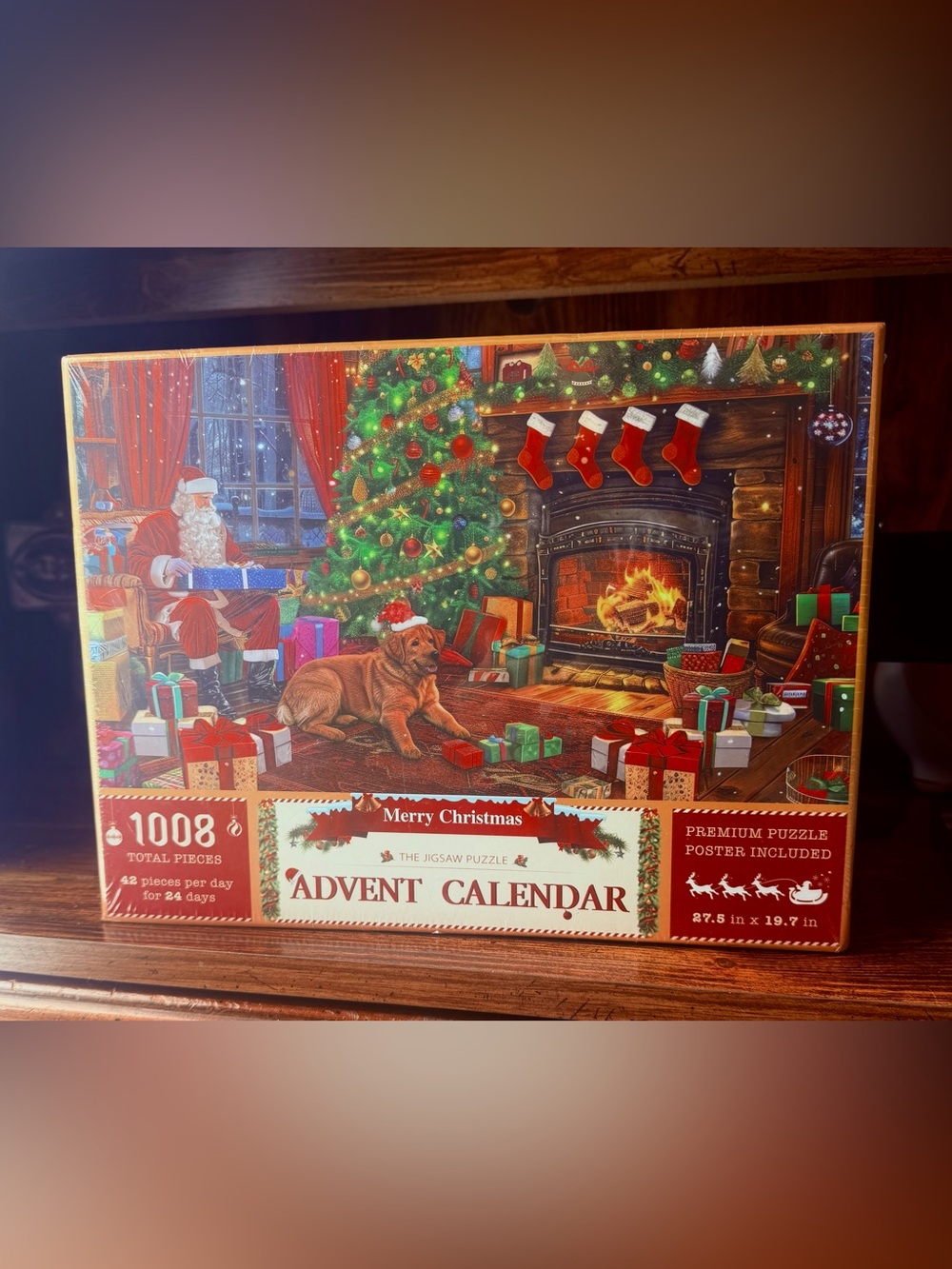 Advent Calendar 1008-Piece Christmas Jigsaw Puzzle - Festive Holiday Scene